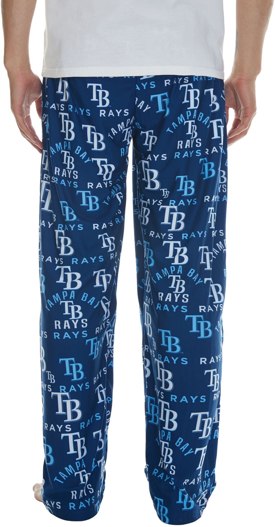 Concepts Men's Tampa Bay Rays Navy Flagship All Over Print Pants product image