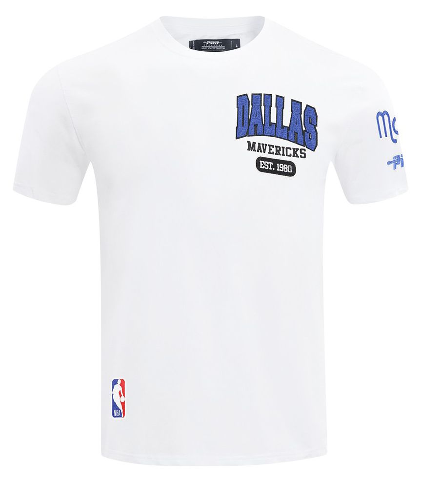 Pro Standard Men's Dallas Mavericks White City Arch T-Shirt product image