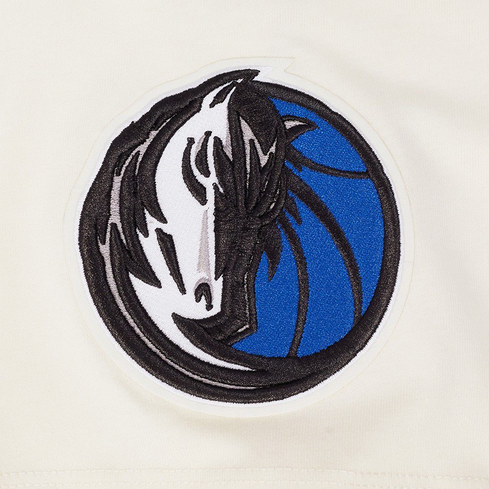 Pro Standard Men's Dallas Mavericks Off White Script Drop Shoulder T-Shirt product image