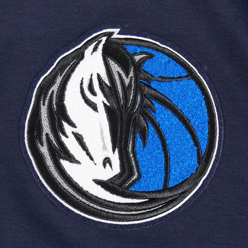 Pro Standard Men's Dallas Mavericks Navy Classic Chenille Full-Zip Hoodie product image