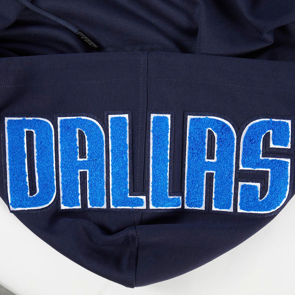 Pro Standard Men's Dallas Mavericks Navy Classic Chenille Full-Zip Hoodie product image