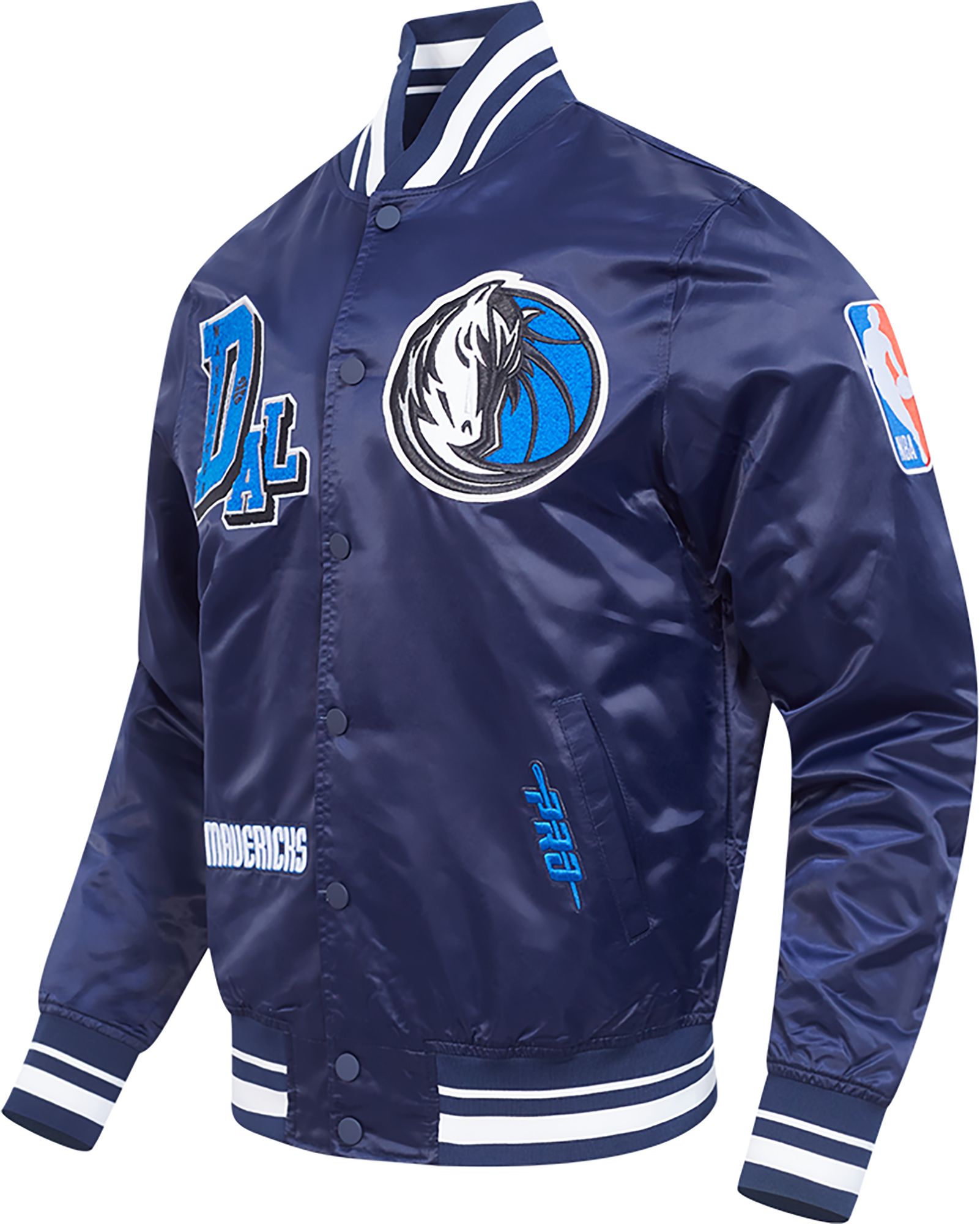 Pro Standard Men's Dallas Mavericks Navy Best of Satin Jacket product image