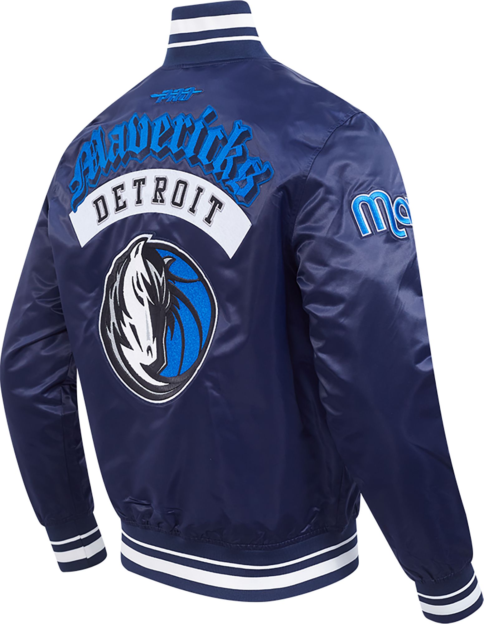 Pro Standard Men's Dallas Mavericks Navy Best of Satin Jacket product image