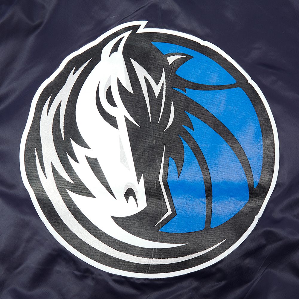 Pro Standard Men's Dallas Mavericks Navy Logo Satin Jacket product image