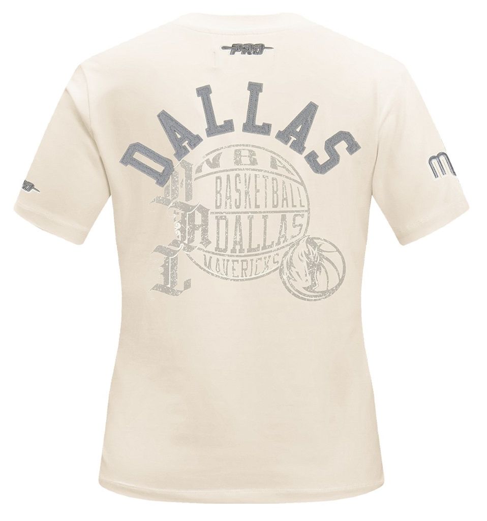 Pro Standard Women's Dallas Mavericks Off White Street Team Slim Fit T-Shirt product image