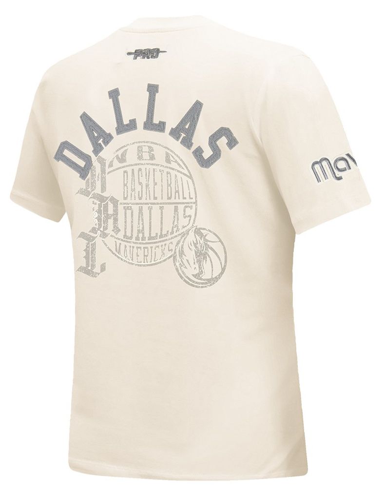 Pro Standard Women's Dallas Mavericks Off White Street Team Slim Fit T-Shirt product image