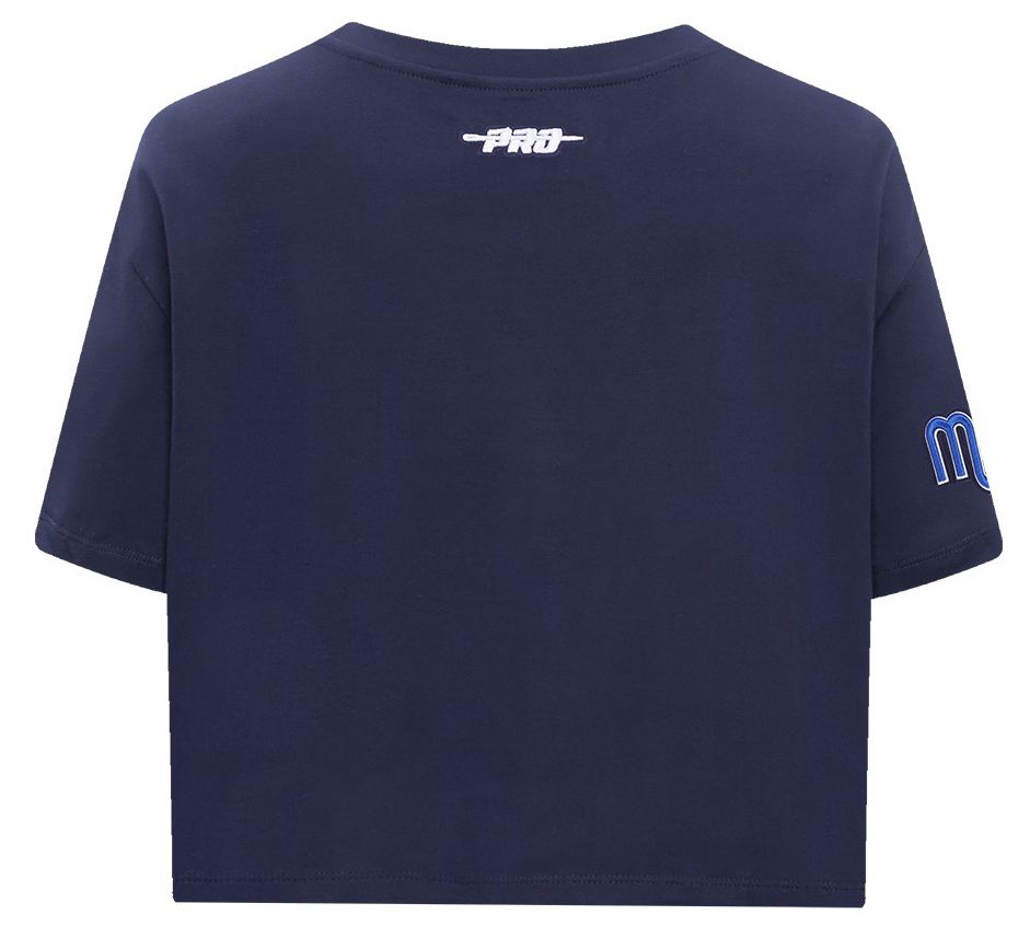 Pro Standard Women's Dallas Mavericks Navy Wordplay Boxy T-Shirt product image