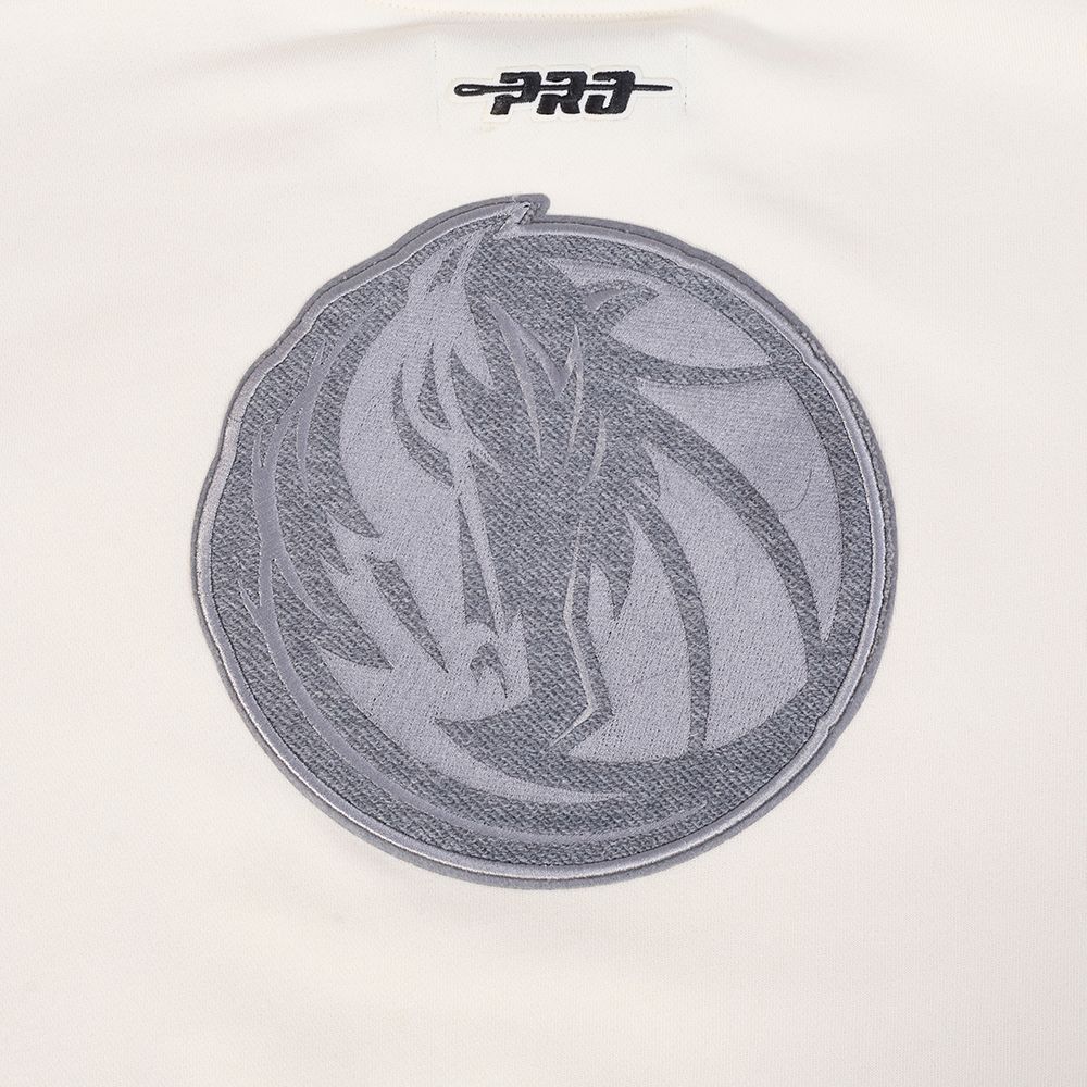 Pro Standard Women's Dallas Mavericks Off White Reverse French Terry Crewneck Sweatshirt product image