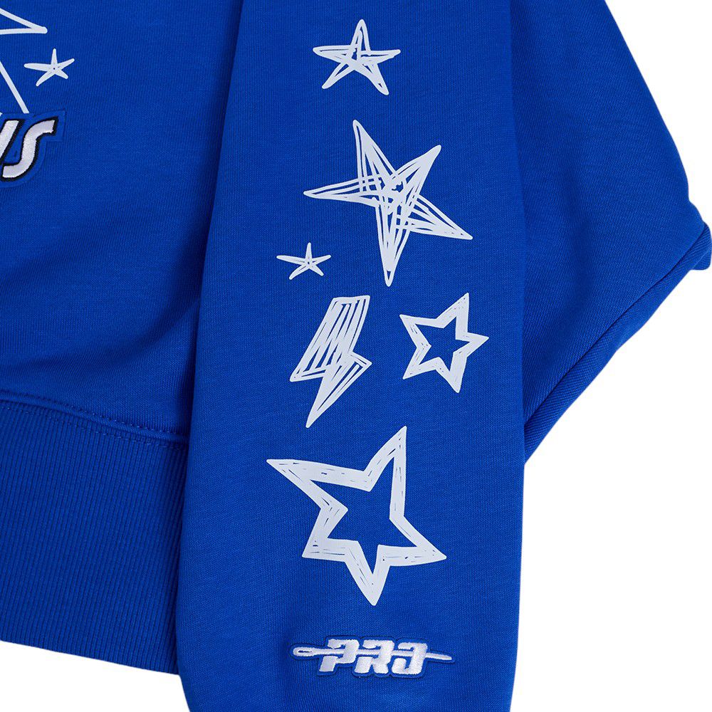 Pro Standard Women's Dallas Mavericks Blue Sketchbook Crewneck Sweatshirt product image