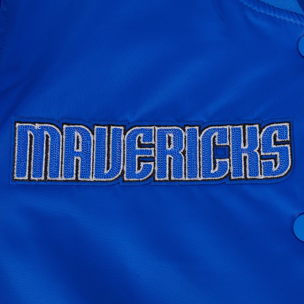 Pro Standard Women's Dallas Mavericks Blue Game Day Classics Satin Jacket product image