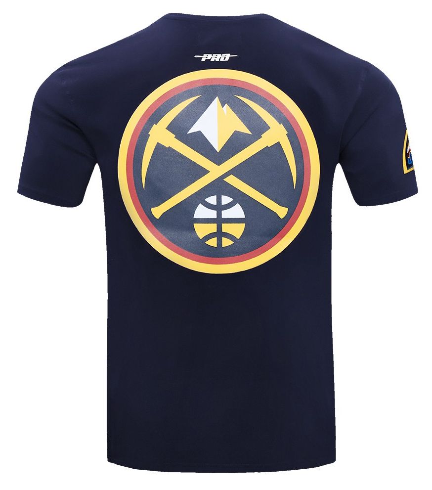 Pro Standard Men's Denver Nuggets Navy Classic Mesh Striped Short Sleeve T-Shirt product image