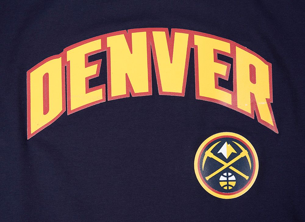 Pro Standard Men's Denver Nuggets Navy Classic Mesh Striped Short Sleeve T-Shirt product image