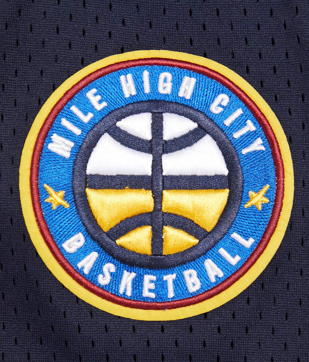 Pro Standard Men's Denver Nuggets Navy Classic Mesh Button Down Shirt product image