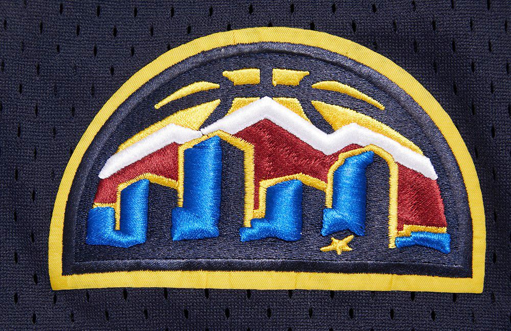 Pro Standard Men's Denver Nuggets Navy Classic Mesh Button Down Shirt product image
