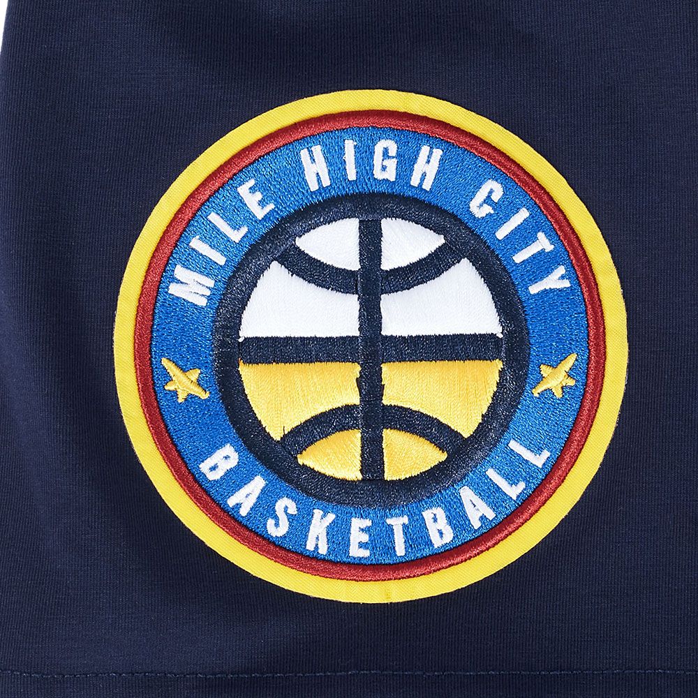 Pro Standard Men's Denver Nuggets Navy Mash Up Short Sleeve T-Shirt product image