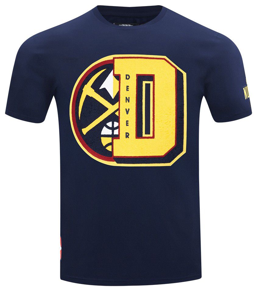 Pro Standard Men's Denver Nuggets Navy Mash Up Short Sleeve T-Shirt product image