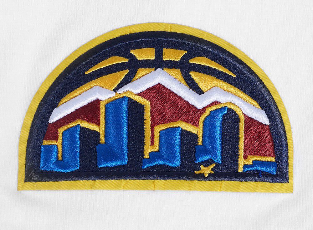 Pro Standard Men's Denver Nuggets White Classic Chenille T-Shirt product image