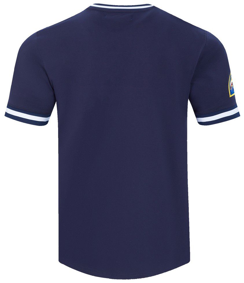 Pro Standard Men's Denver Nuggets Navy Classic Chenille T-Shirt product image