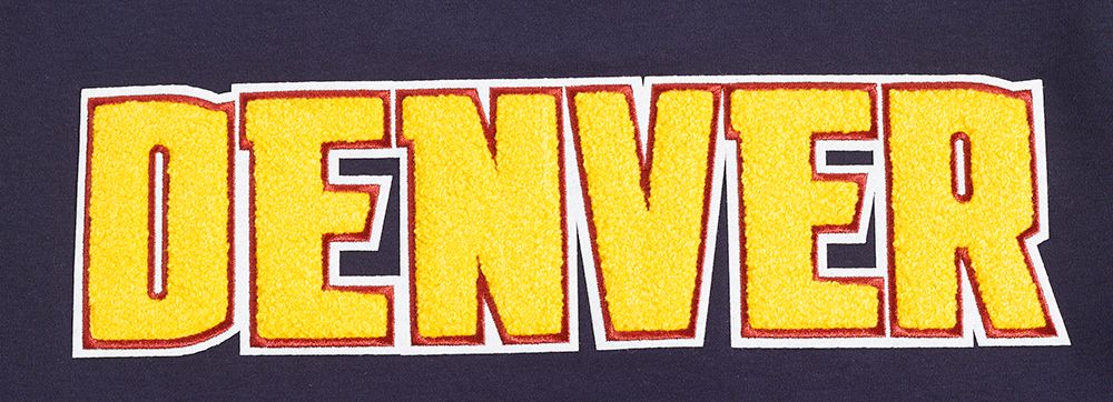 Pro Standard Men's Denver Nuggets Navy Classic Chenille T-Shirt product image