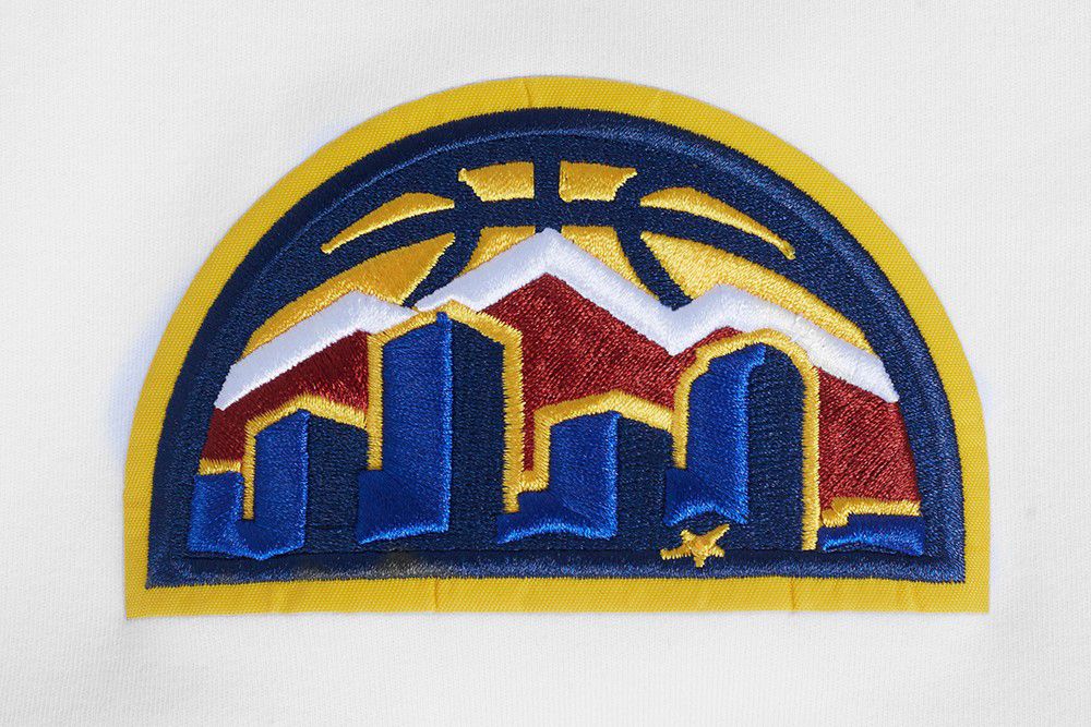 Pro Standard Men's Denver Nuggets White Classic Chenille T-Shirt product image