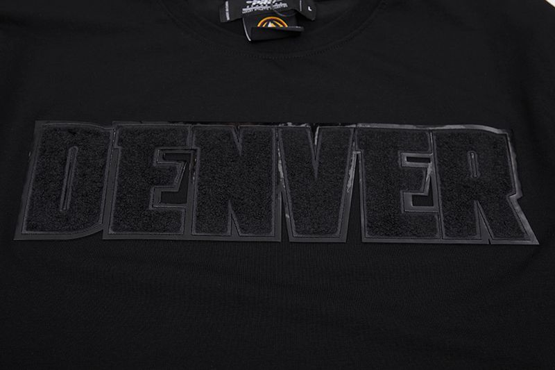 Pro Standard Men's Denver Nuggets Triple Black Short Sleeve T-Shirt product image