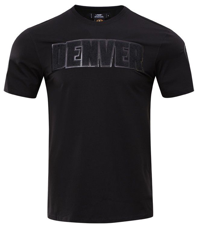 Pro Standard Men's Denver Nuggets Triple Black Short Sleeve T-Shirt product image