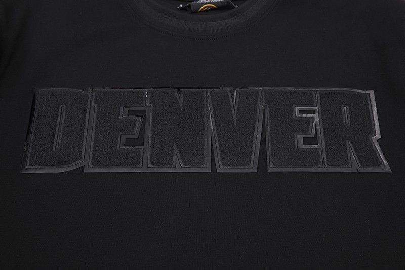 Pro Standard Men's Denver Nuggets Triple Black Short Sleeve T-Shirt product image