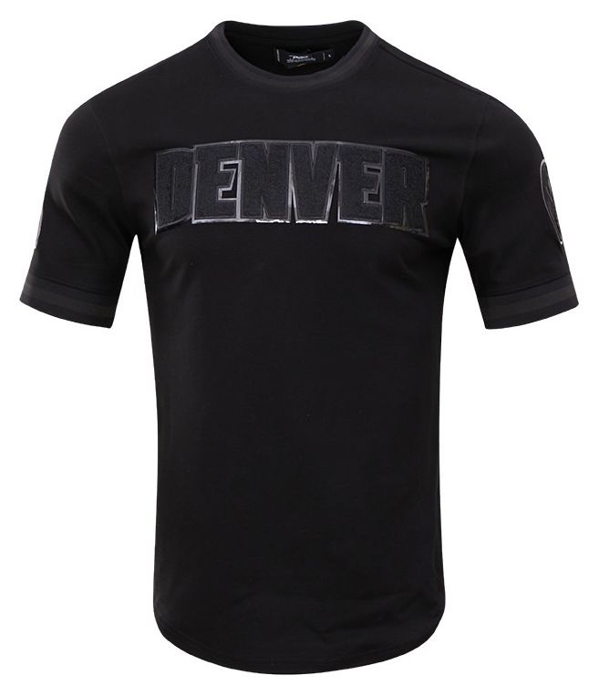 Pro Standard Men's Denver Nuggets Triple Black Short Sleeve T-Shirt product image