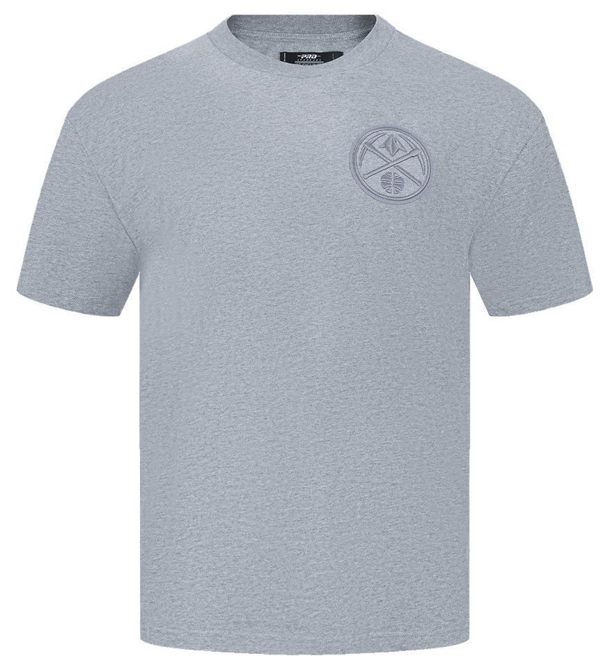 Pro Standard Men's Denver Nuggets Gray Neutral Drop Shoulder Short Sleeve T-Shirt product image