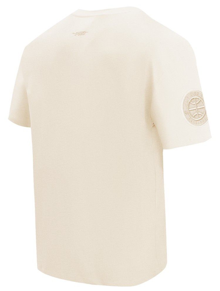 Pro Standard Men's Denver Nuggets Off White Neutral Drop Shoulder Short Sleeve T-Shirt product image
