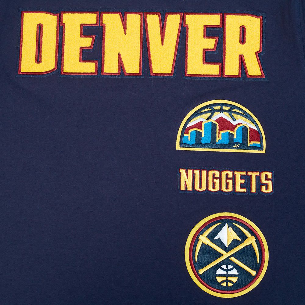 Pro Standard Men's Denver Nuggets Retro Navy T-Shirt product image