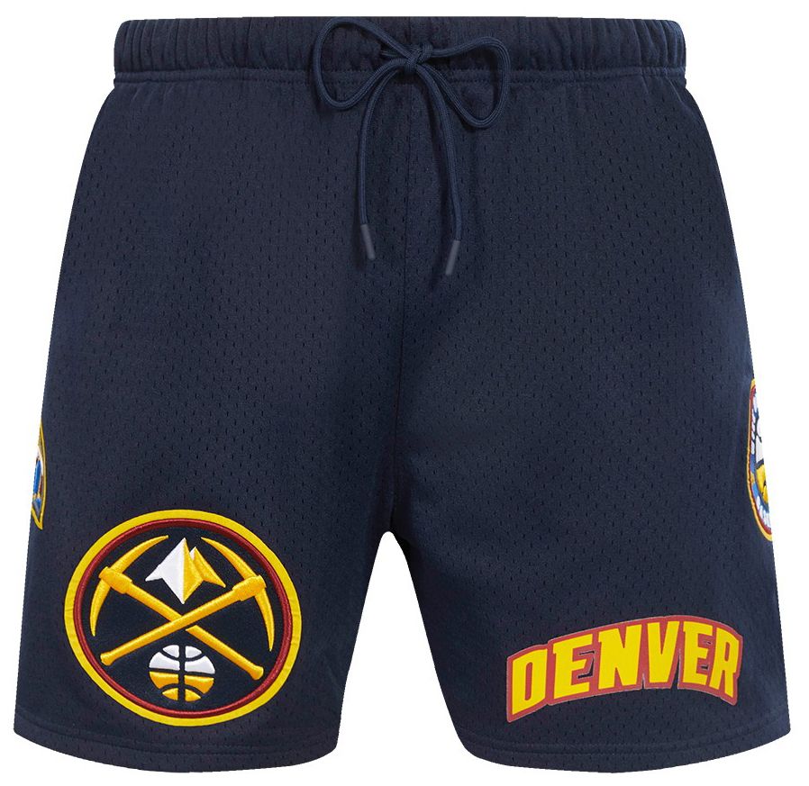 Pro Standard Men's Denver Nuggets Navy Classic Mesh Shorts product image