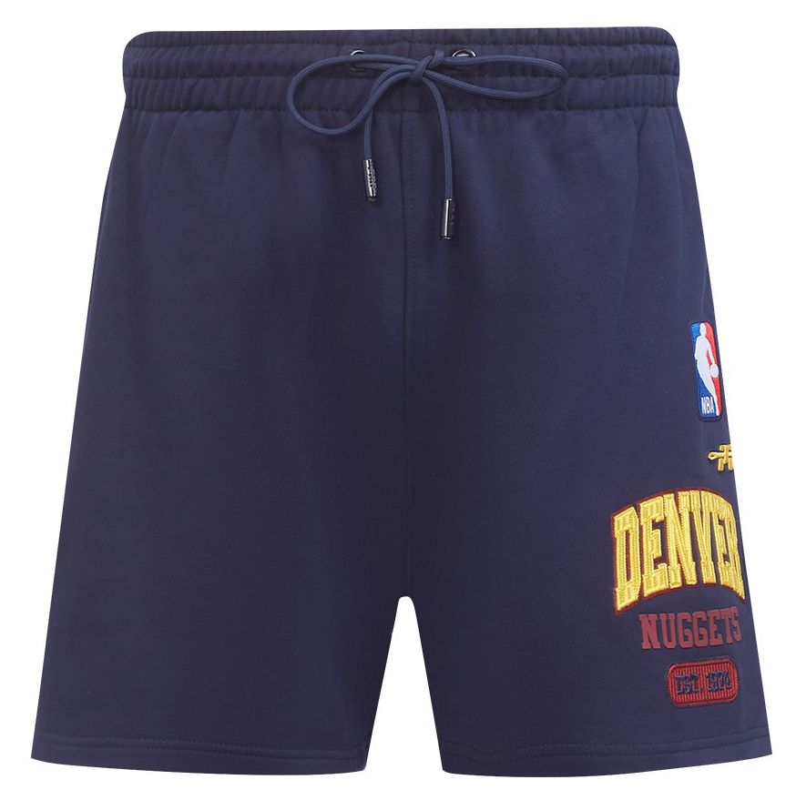 Pro Standard Men's Denver Nuggets Navy City Arch Fleece Short product image