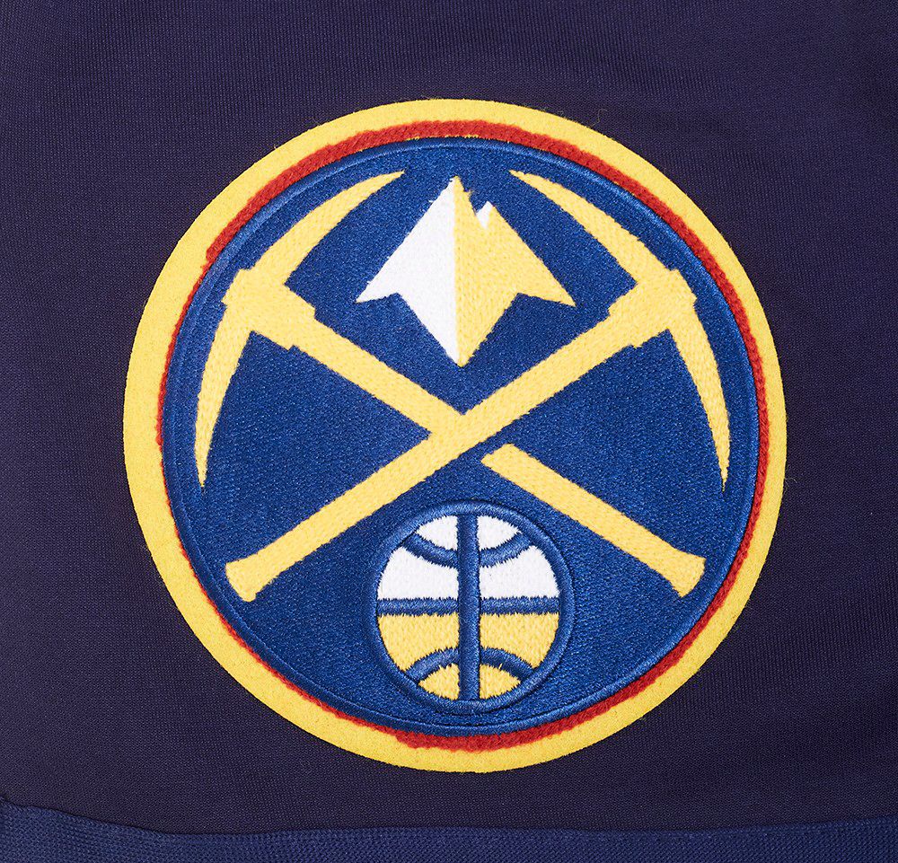 Pro Standard Men's Denver Nuggets Navy Classic Chenille Shorts product image