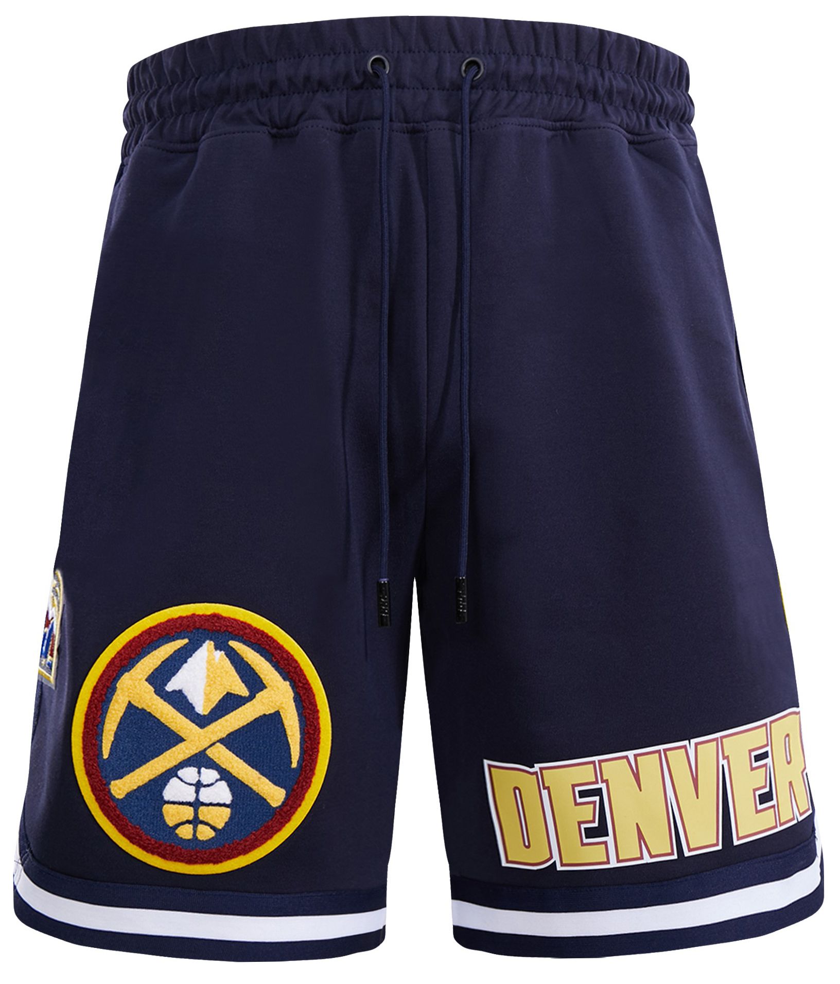 Pro Standard Men's Denver Nuggets Navy Classic Chenille Shorts product image
