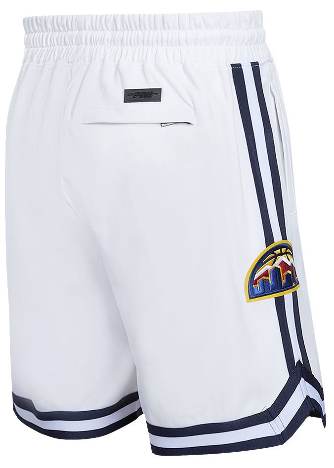 Pro Standard Men's Denver Nuggets White Classic Chenille Shorts product image