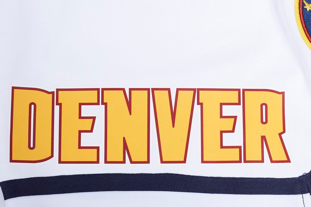 Pro Standard Men's Denver Nuggets White Classic Chenille Shorts product image