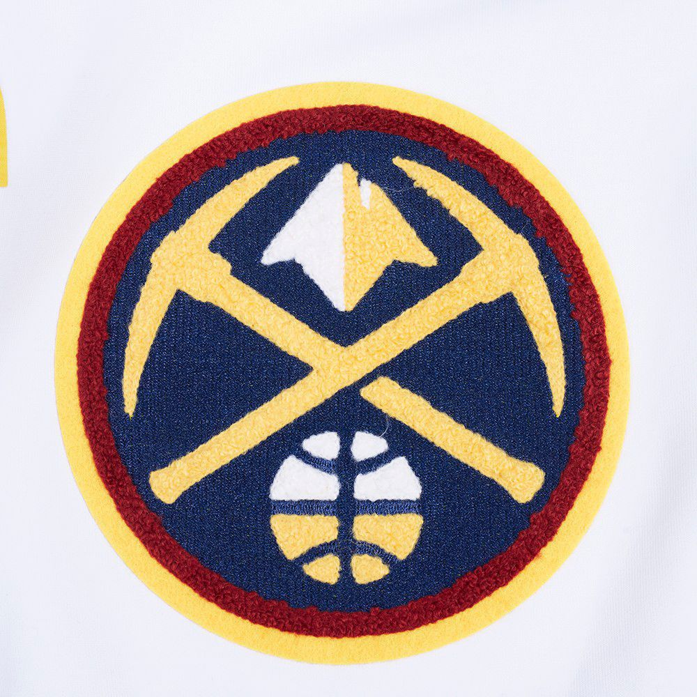 Pro Standard Men's Denver Nuggets White Classic Chenille Shorts product image