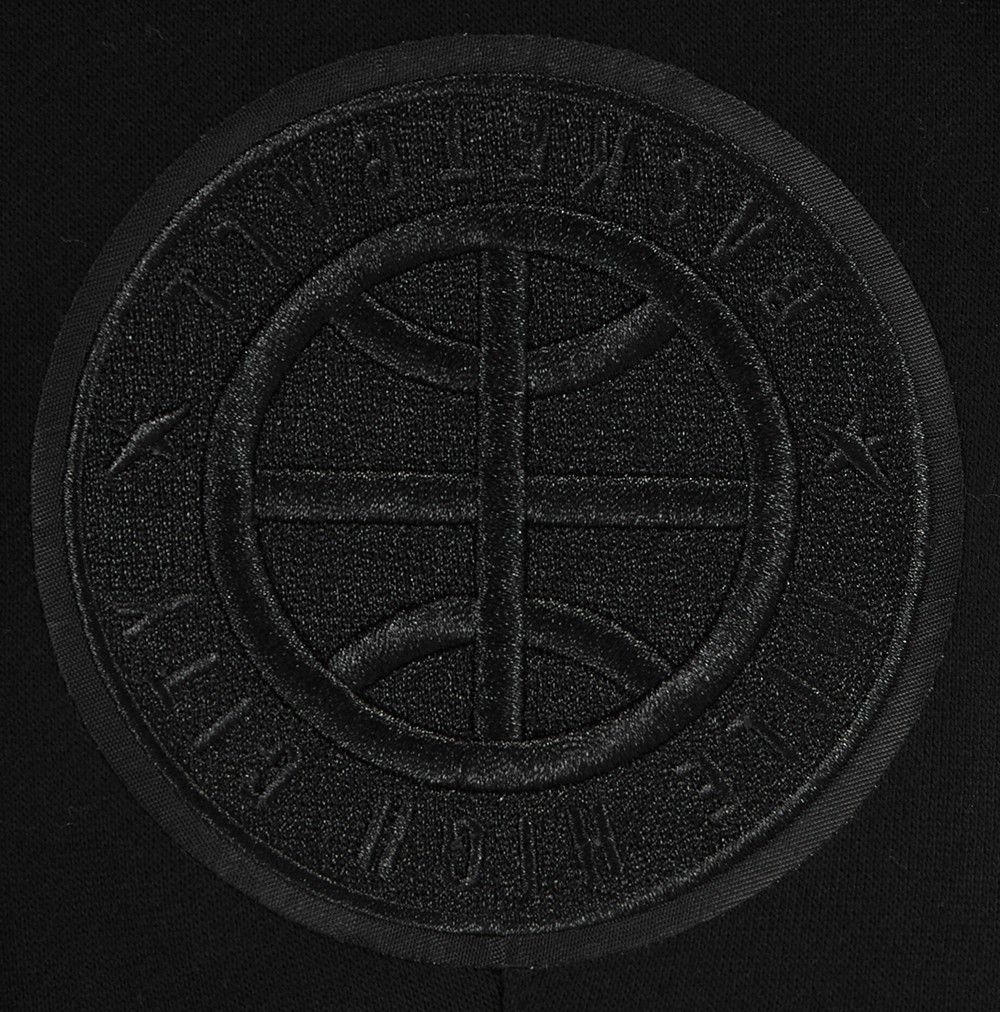 Pro Standard Men's Denver Nuggets Black Neutral Fleece Shorts product image