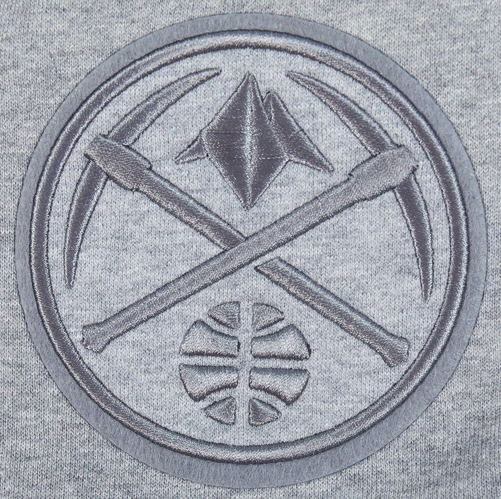 Pro Standard Men's Denver Nuggets Gray Neutral Fleece Shorts product image