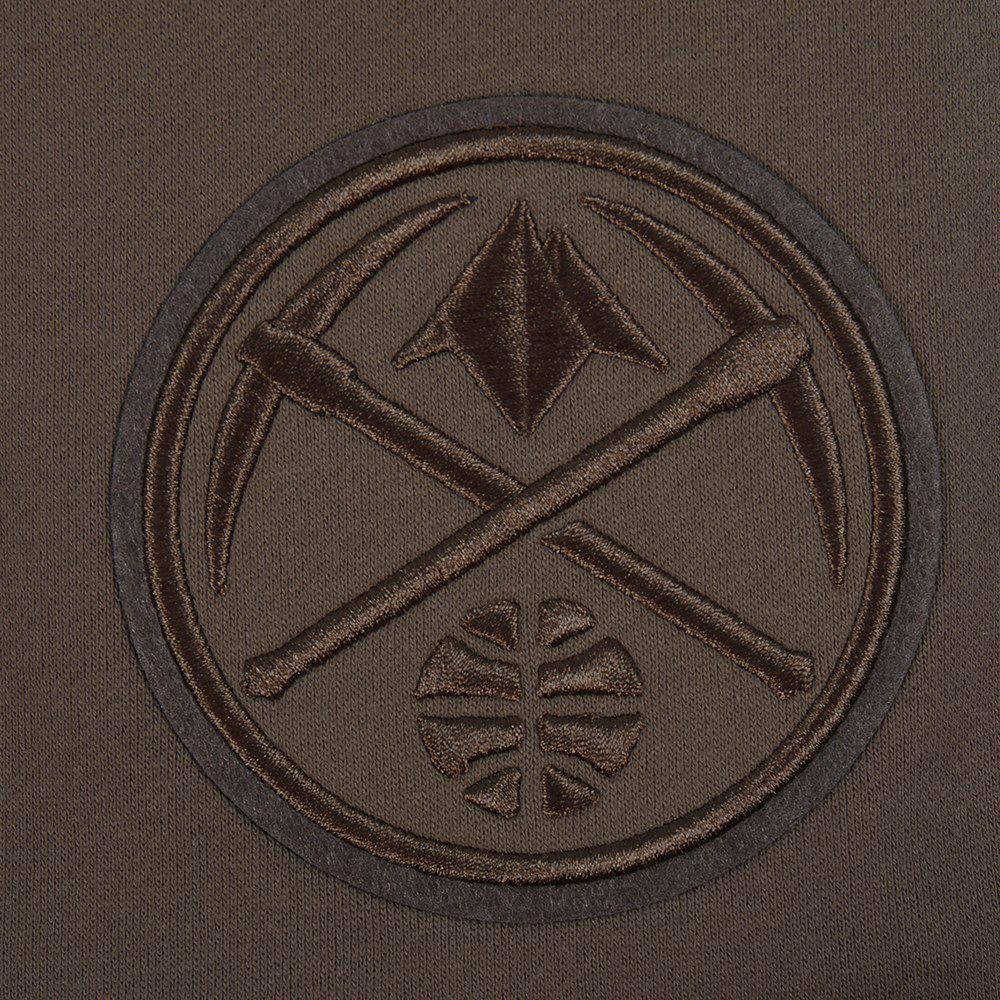 Pro Standard Men's Denver Nuggets Taupe Neutral Fleece Shorts product image