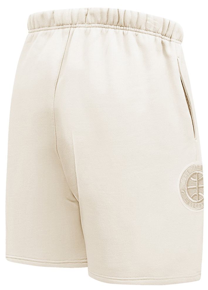 Pro Standard Men's Denver Nuggets Off-White Neutral Fleece Shorts product image
