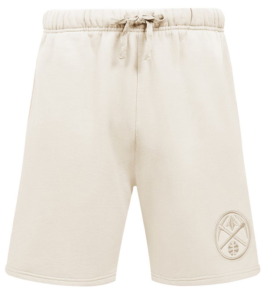 Pro Standard Men's Denver Nuggets Off-White Neutral Fleece Shorts product image