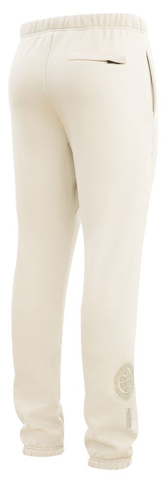 Pro Standard Men's Denver Nuggets Off White Neutral Fleece Sweatpants product image