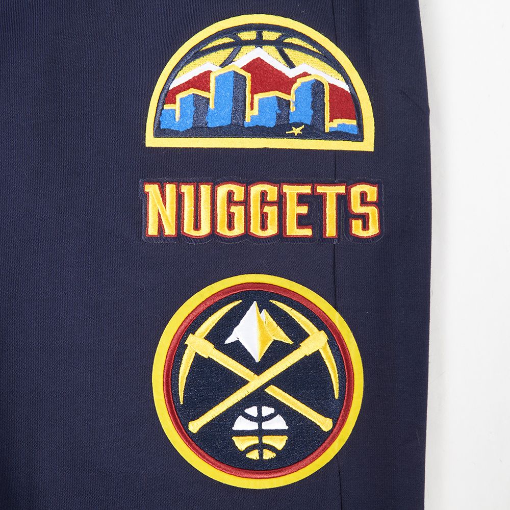 Pro Standard Men's Denver Nuggets Navy Retro Classic Rib Fleece Sweatpants product image
