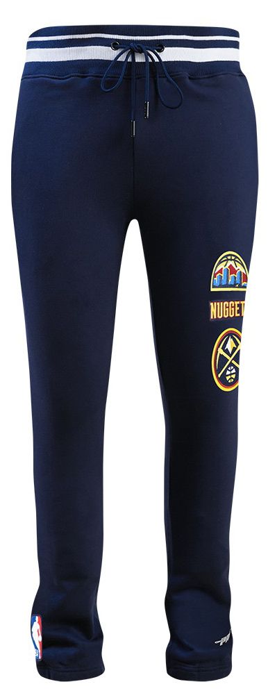 Pro Standard Men's Denver Nuggets Navy Retro Classic Rib Fleece Sweatpants product image