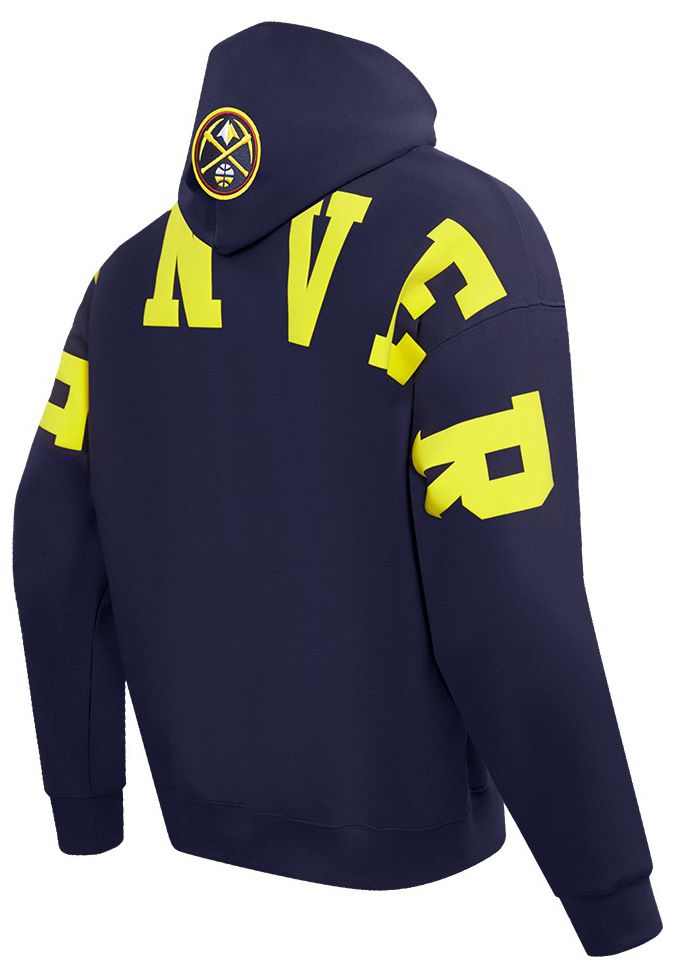Pro Standard Men's Denver Nuggets Navy Wingspan Drop Shoulder Hoodie product image