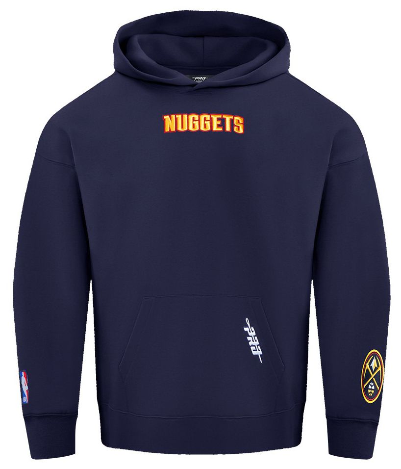 Pro Standard Men's Denver Nuggets Navy Wingspan Drop Shoulder Hoodie product image