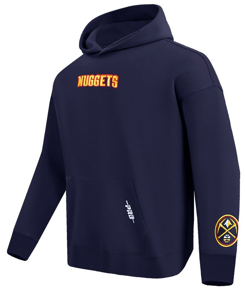 Pro Standard Men's Denver Nuggets Navy Wingspan Drop Shoulder Hoodie product image