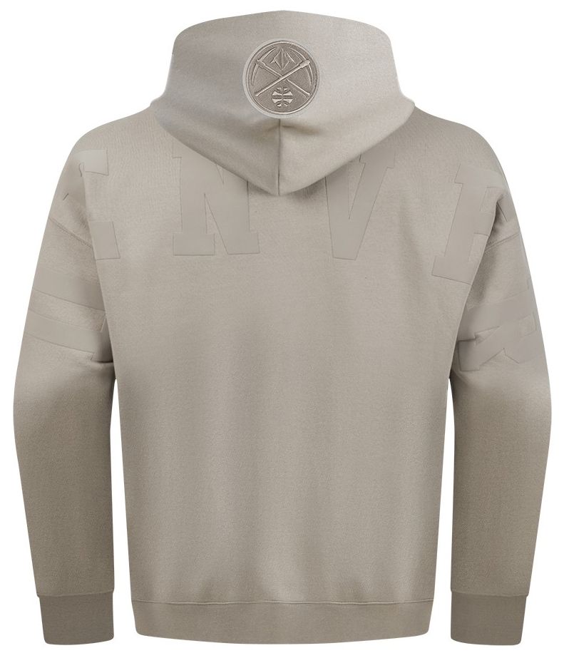 Pro Standard Men's Denver Nuggets Taupe Wing Span Drop Fleece Hoodie product image